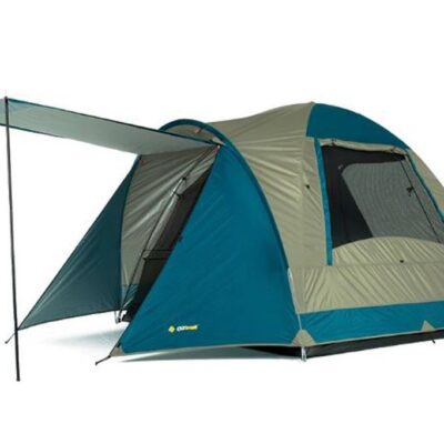 OZtrail Tasman 4V 4-Person Dome Tent - Light Grey/Blue