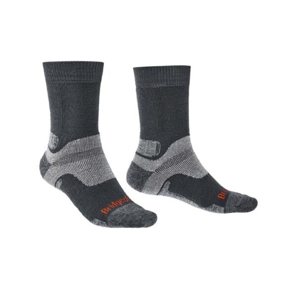 Bridgedale Hike Midweight Merino Performance Boot Mens Hiking Socks - Gunmetal - S