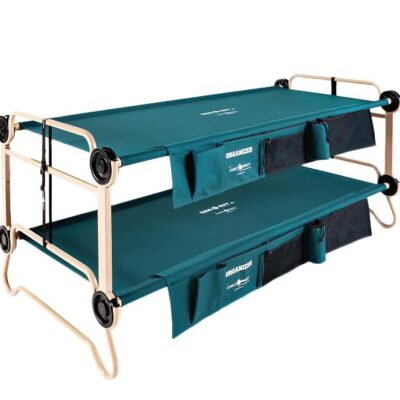 Disc-O-Bed Cam-O-Bunk Large With Side Organisers - Green