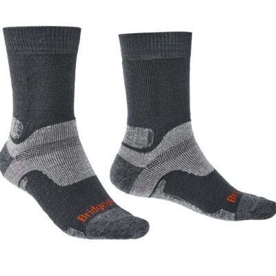 Bridgedale Hike Midweight Performance Mens Crew Socks - Gunmetal - Md
