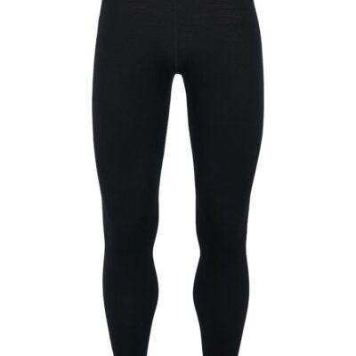 Icebreaker 260 Tech Mens Merino Thermal Leggings - Black - L