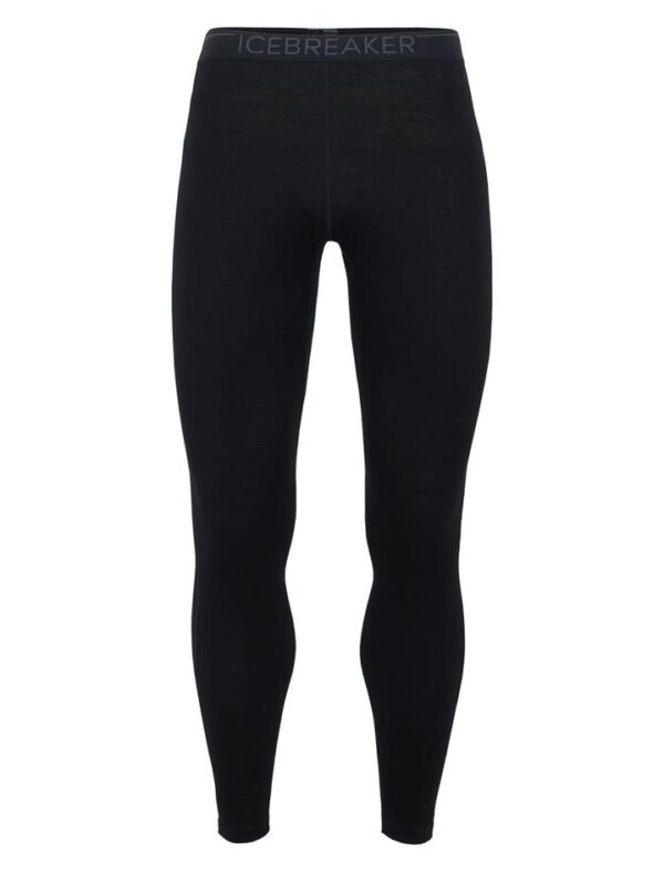 Icebreaker 260 Tech Mens Merino Thermal Leggings - Black - L