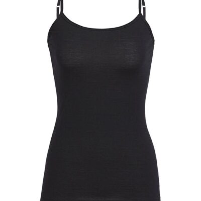 Icebreaker Siren Womens Merino Cami - Black - L
