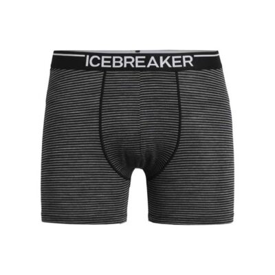 Icebreaker Merino Anatomica Mens Boxer Briefs - Gritstone Heather - XXL