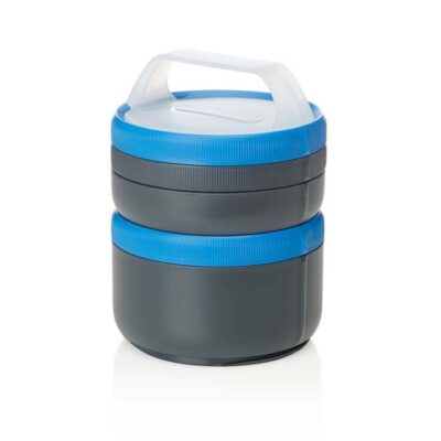 Human Gear Stax XL Eatsystem Containers - Grey/Blue