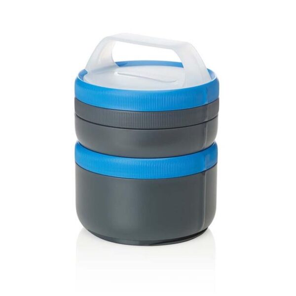 Human Gear Stax XL Eatsystem Containers - Grey/Blue