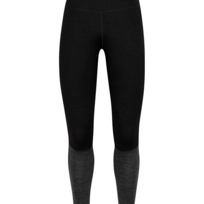 Icebreaker ZoneKnit 260 Womens Leggings - Black/Jet heather - XS