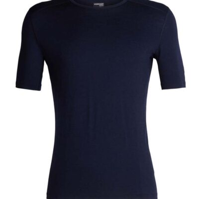 Icebreaker Merino 200 Oasis SS Crewe Mens Thermal Top - Midnight Navy - XXL