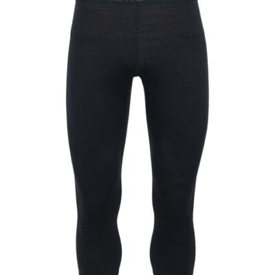 Icebreaker Merino 200 Oasis 3/4 Mens Thermal Leggings - Black - M