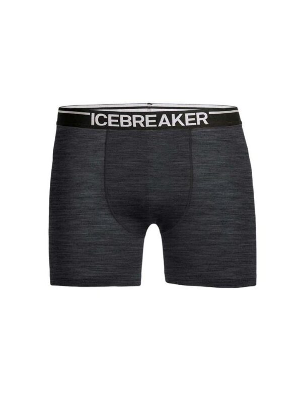 Icebreaker Anatomica Mens Merino Boxer Underwear - Jet Heather - XXL