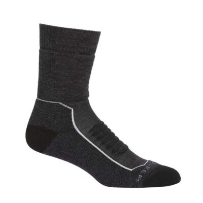 Icebreaker Merino Hike+ Heavy Crew Womens Socks - Jet Heather - M