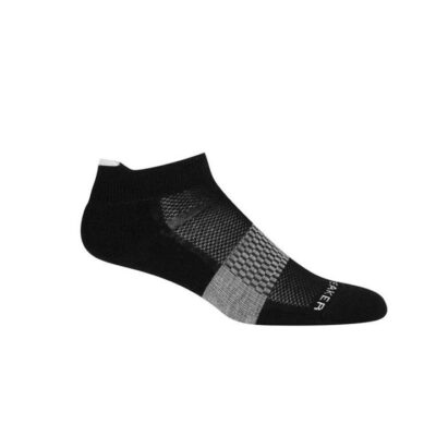 Icebreaker Merino Multisport Light Micro Womens Socks - Black/Snow - L