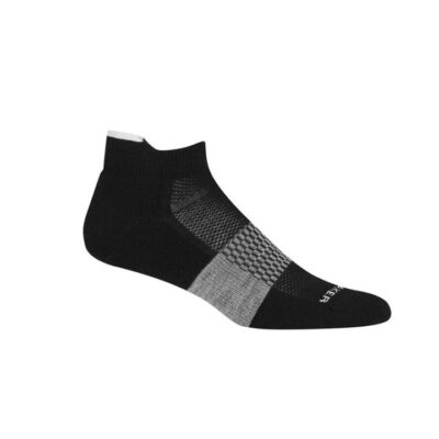 Icebreaker Merino Multisport Light Micro Mens Socks - Black/Snow - XL