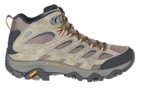 Merrell Moab 3 Mid GTX Mens Wide Hiking Boots - Walnut - 10.5
