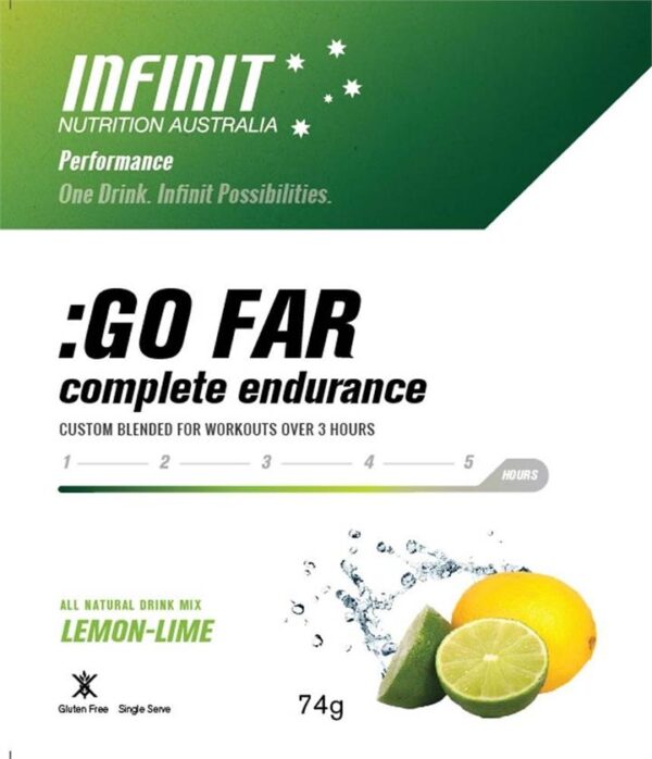 Infinit Go Far Electrolyte Drink - Lemon Lime Flavour - Sachet