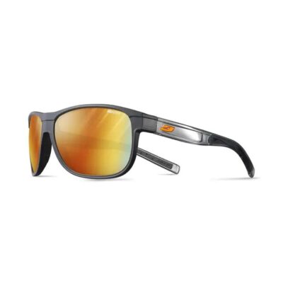 Julbo Renegade Reactiv Light Amplifier 1-3 Sport Sunglasses - Matte Black/Bright Translucent Grey