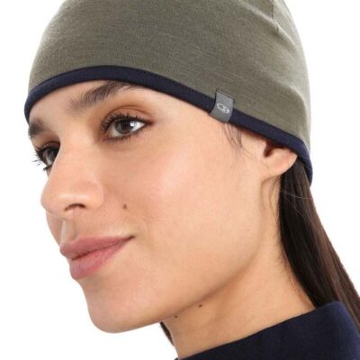 Icebreaker Merino Pocket Adult Beanie - Loden/Midnight Navy