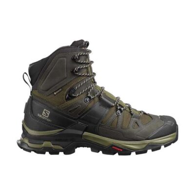Salomon Quest 4 GTX Mens Hiking Boots - Olive Night/Peat/Safari - 11.5US