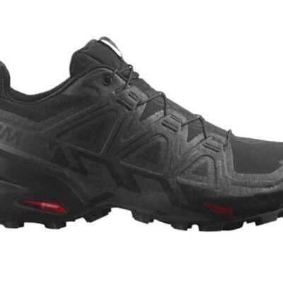 Salomon Speedcross 6 Wide Mens Trail Running Shoes - Black/Phantom - US10.5