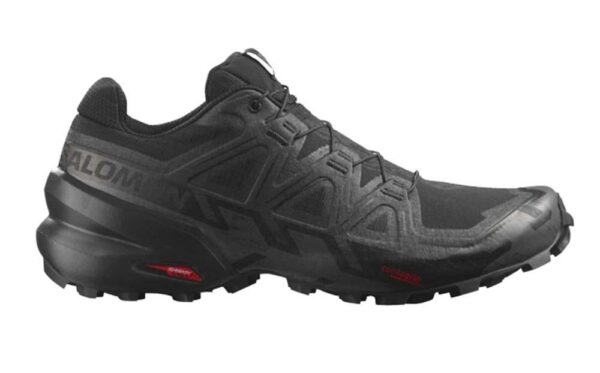 Salomon Speedcross 6 Wide Mens Trail Running Shoes - Black/Phantom - US10.5