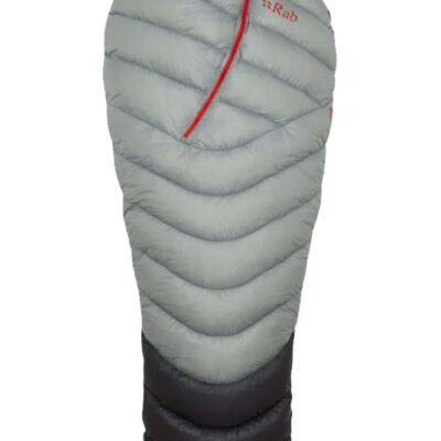Rab Mythic Ultra 120 Modular 0 Unisex Down Sleeping Bag - Cloud/Graphene - Left Zip
