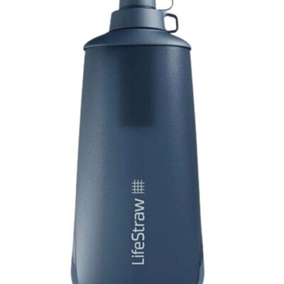 LifeStraw Peak Series Collapsible Squeeze Bottle - 1L - Mountain Blue