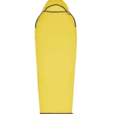 Sea to Summit Reactor Unisex Fleece Sleeping Bag Liner - Standard Mummy w/ Drawcord - Yellow