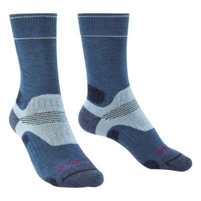 Bridgedale Hike Midweight Performance Womens Crew Socks - Bluesky - S