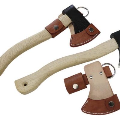 Kanetsune Danro White SC Steel Zenko Hand Axe - Oakwood handle