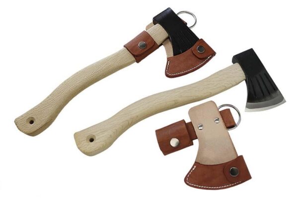 Kanetsune Danro White SC Steel Zenko Hand Axe - Oakwood handle