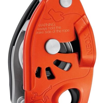 Petzl Neox Cam-Assisted Lead Climbing Belay Device - Orange
