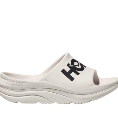 Hoka Ora Athletic Unisex Slide - White/Black
