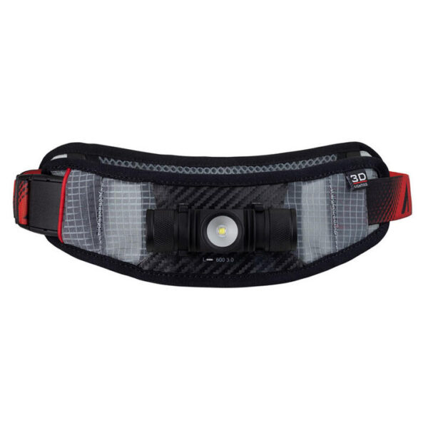 UltrAspire Lumen 600 3.0 Waist Pack - Black/Red Waist Light