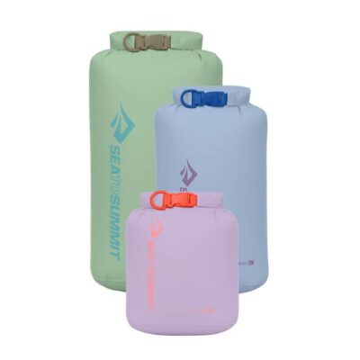 Sea to Summit Lightweight 3-Piece Dry Bag Set - 3/5/8L - Orchid Bloom/Skyway/Pastel Green