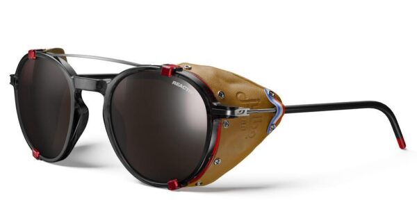 Julbo Legacy Reactiv Polarised 2-4 Mountaineering Sunglasses - Translucent Shiny Black/Red/Brown - L