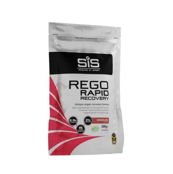 SIS Rego Rapid Recovery Resealable Supplement Pouch - Chocolate - 500g