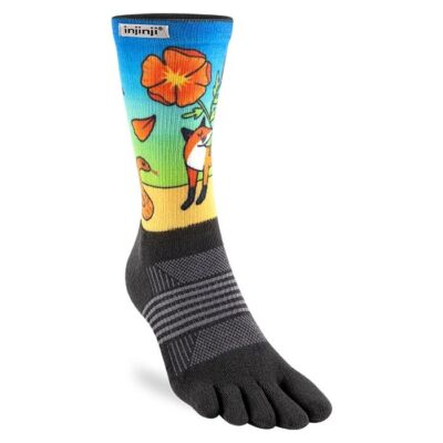 Injinji Artist Design Womens Running Crew Socks