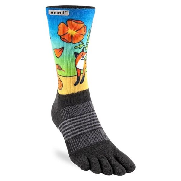 Injinji Artist Design Womens Running Crew Socks