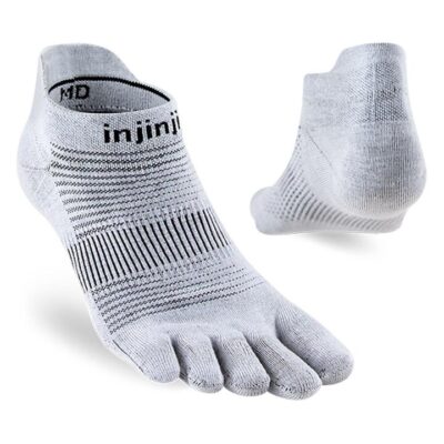 Injinji Run Unisex Original Weight No Show Toe Socks